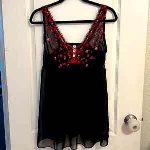 Black with hearts Lingerie babydoll